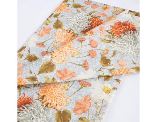 Pöytäliina LONETA 136x220cm, kukat, 50% polyesteri, 50% puuvilla, kangas 423