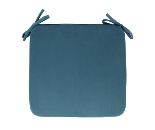 Tuolipäällinen VELVET NEW 39x39xH2,5cm, harmaan sininen väri