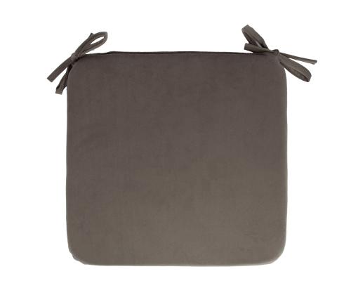 Nojatuolin päällinen VELVET NEW 39x39xH2,5cm, väri taupe