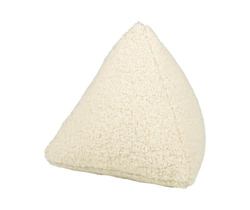 Tyyny LARRY tetraeeder, 32x32x32cm, luonnonvalkoinen, 100% polyesteri, kangas 464