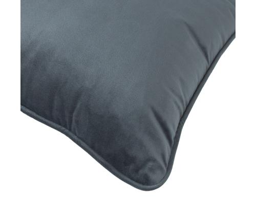 Tyyny VELVET 45x45cm, harmaa, 100% polyesteri, kangas 316