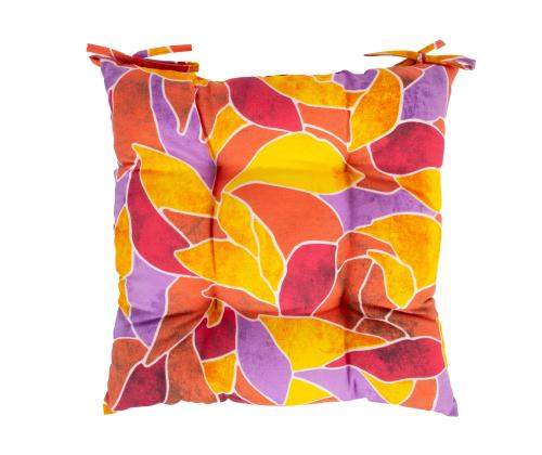 Tyyny LONETA 40x40cm, punaiset lehdet, 50% puuvilla, 50% polyesteri, kangas 480