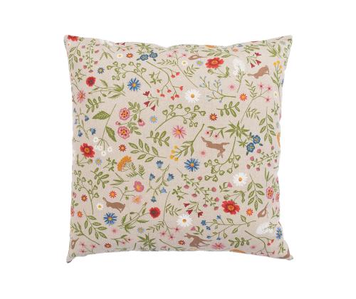 Tyyny HOLLY 45x45cm, eläimiä ja kukkia