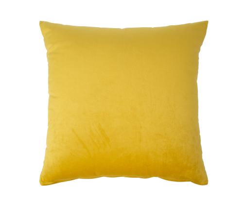 Tyyny VELVET 2, 45x45cm, keltainen, 100% polyesteri, kangas-828