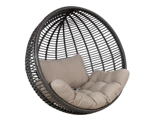 Riippuva tuolin tyyny CLOBE beige, istuin 64x106cm, selkätyyny 64x42cm, 100% polyesteri
