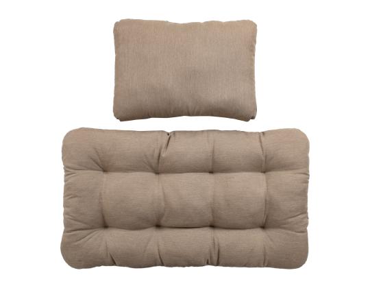 Riippuva tuolin tyyny CLOBE beige, istuin 64x106cm, selkätyyny 64x42cm, 100% polyesteri