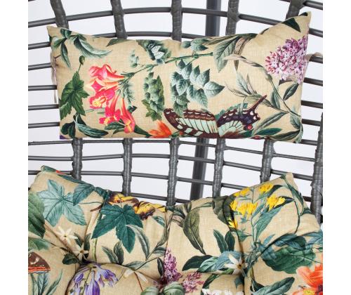 Riippuva tuolin tyyny COCO AMAZONIA 95/65x75x15cm, beige kukka