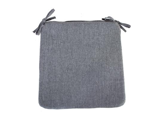 Tuolinpäällinen SIMPLE GREY 39x39x2,5cm, 100% polyesteri, kangas 757