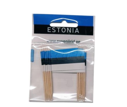 TUTKIMUSTARJOUKSET Viron lippu Voileivänpäälliset 7 cm 20 kpl
