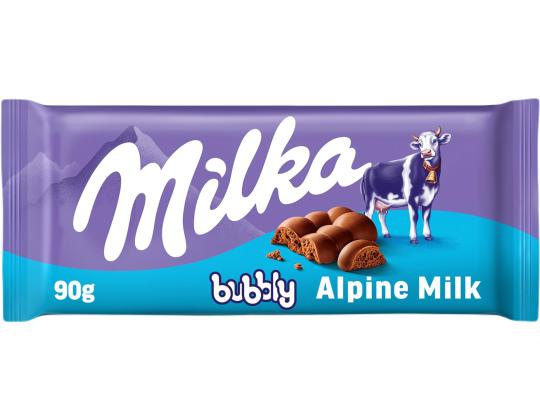 MILKA Maitosuklaa Bubbly 90g