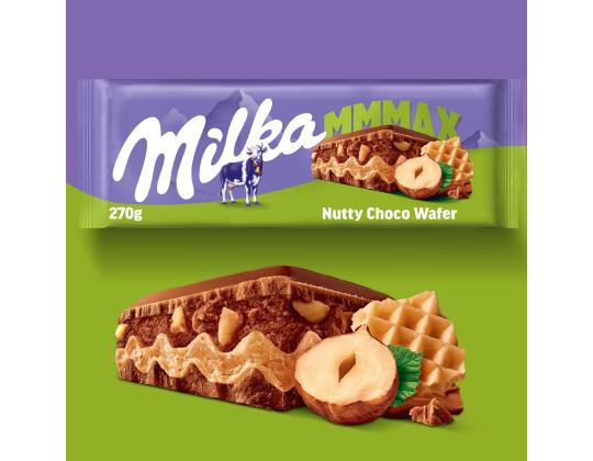 MILKA Maitosuklaa Pähkinävohveli 270g