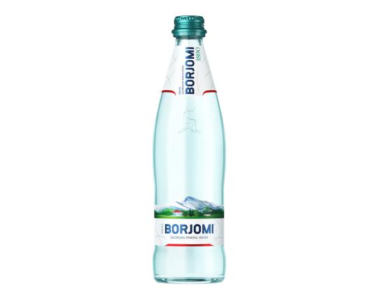 Kivennäisvesi BORJOMI 0,5L hiilihapotussa luonnonlasipullossa