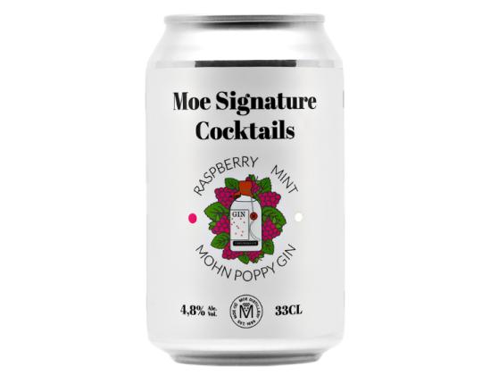 MOE Signature Cocktails gin-vadelma-minttu 4,8% 33cl (tölkki)