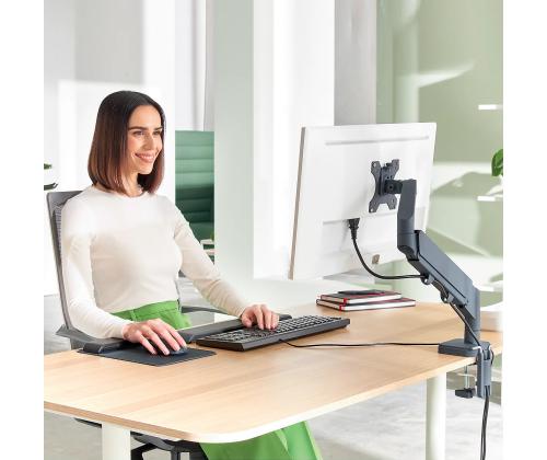 Näytön pöytäteline LEITZ Ergo SpaceSaving Single