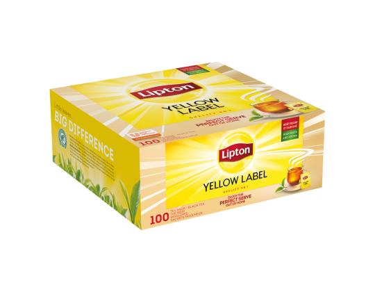 Tee Lipton Yellow Label 100kpl/pkt