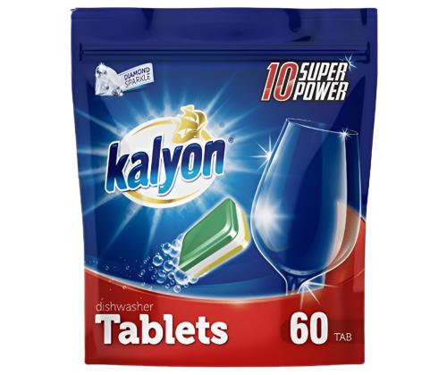 Astianpesukonetabletit KALYON 10in1 SuperPower 60 kpl