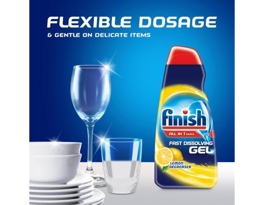 Astianpesukonegeeli FINISH All-in-One, Max Lemon 900ml