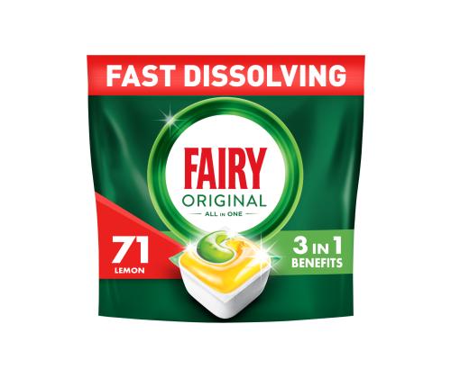 Astianpesukonekapselit FAIRY Ai1 Lemon 71 kpl