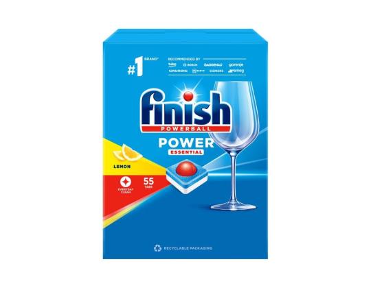 Astianpesukonetabletit FINISH Power Essential, Lemon 55kpl