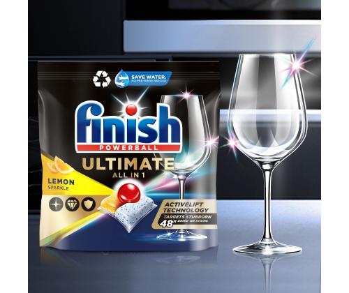 Tiskikoneessa käytettävät tabletit FINISH Ultimate Lemon 50kpl