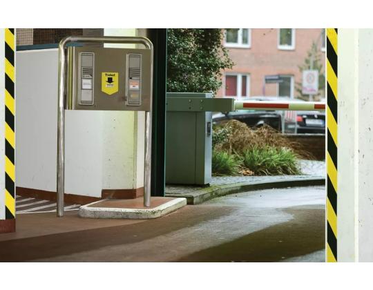 Teippi/vaarateippi TESA 50mm x 66m kelta-musta