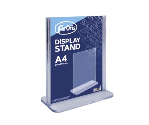 Reklaamalus lauale A4 T-jalal vertikaalne