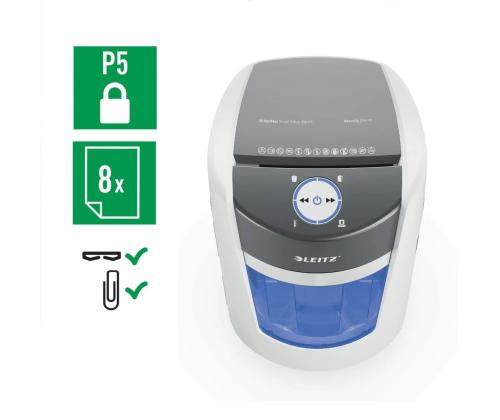 LEITZ IQ OptiMax Small Office 350 P5 Paperisilppuri, 8 arkkia, 22 l