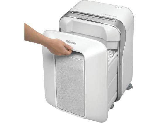 Paperisilppuri FELLOWES LX201 Micro-Cut 12 arkkia valkoinen runko (mikropalat)