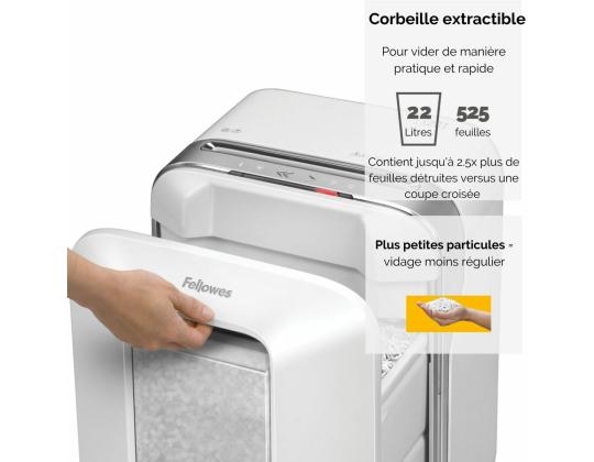 Paperisilppuri FELLOWES LX201 Micro-Cut 12 arkkia valkoinen runko (mikropalat)
