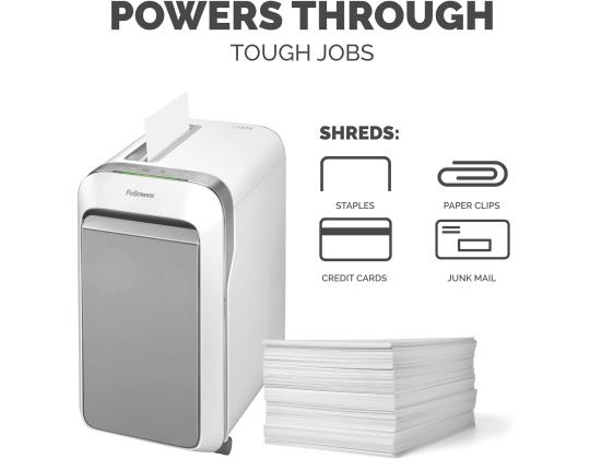 Paperisilppuri FELLOWES LX221 20 arkkia valkoinen runko (mikropalat)