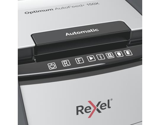 Silppuri ristiinleikkaava 150l Rexel Optimum AutoFeed+ 150X