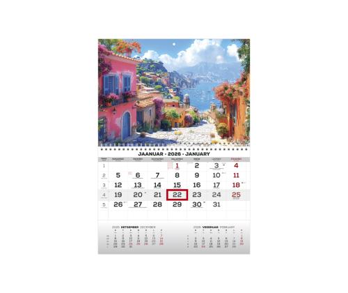 Pellavakalenteri MONO viroksi-englanniksi nro 34 2911050034 2911050034