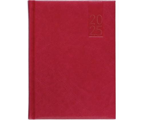 Kehyskalenteri DAY A5, kovakantinen, keinonahkainen (TUMMANPUNAINEN) 00034/40024