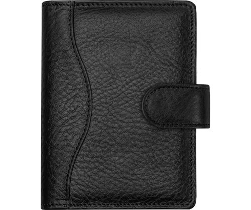 Time-Master kalenteri A7 FIGURE, täysnahka (MUSTA) 00723/40189