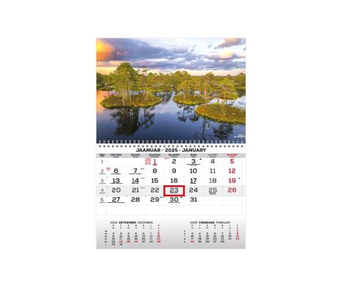 Pellavakalenteri MONO viro-englanti nro 3 2911050003 2911050003