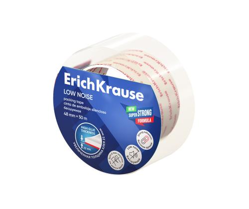 Pakkausteippi 48 mm x 50 m ERICH KRAUSE läpinäkyvä, äänetön