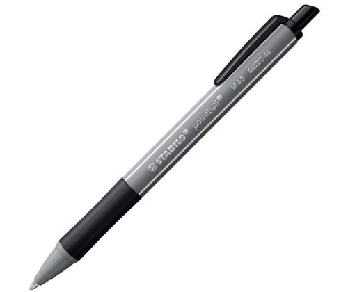 STABILO Pointball -kuulakärkikynä, värillinen, 0,5 mm, musta