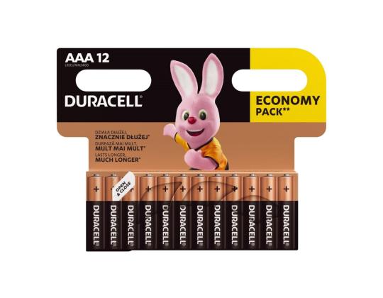Paristot AAA DURACELL Basic 1,5V 12 kpl