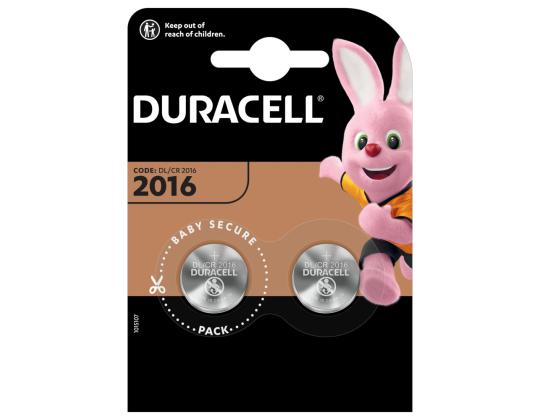 Paristot CR2016 DURACELL 2kpl (tabletti)