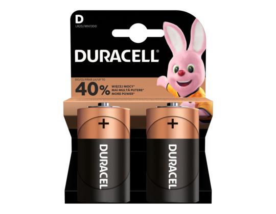 Paristot LR20/D DURACELL 2 kpl