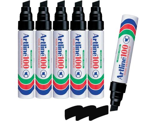 Kestomerkki ARTLINE 100 7,5-12mm leikatulla kärjellä musta