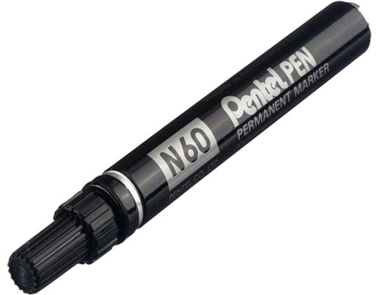 Kestomerkki leikatulla kärjellä PENTEL N60 3.9-5.7mm metallirunko musta