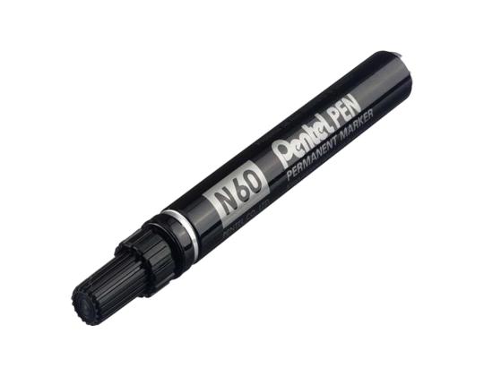 Kestomerkki leikatulla kärjellä PENTEL N60 3.9-5.7mm metallirunko musta