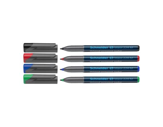 Pysyvä tussi OHP SCHNEIDER Maxx 224 M 1mm punainen