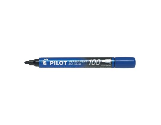 Pysyvä tussi PILOT 100 kartiomaisella kärjellä 1mm sininen