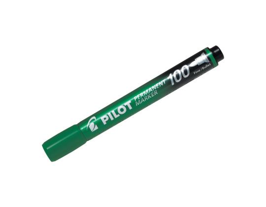 Pysyvä tussi PILOT 100 kartiokärjellä 1mm vihreä