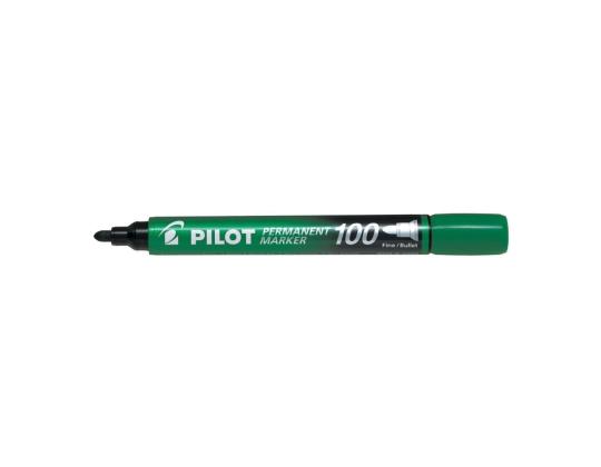 Pysyvä tussi PILOT 100 kartiokärjellä 1mm vihreä