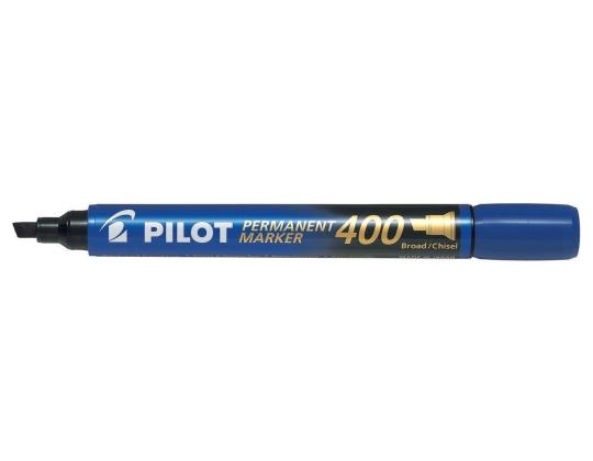 Pysyvä tussi PILOT 400, leikattu pää 4mm sininen