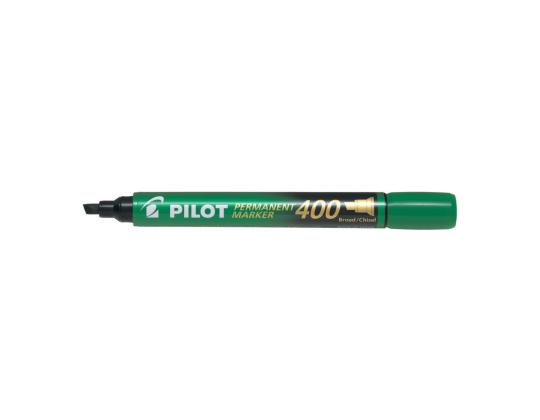 Pysyvä tussi PILOT 400, leikattu pää 4mm vihreä