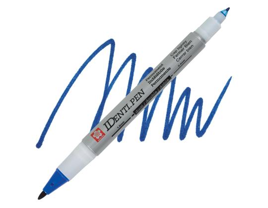 Permanentne marker SAKURA Identi-Pen kahe otsaga 0.4 & 1.0mm sinine